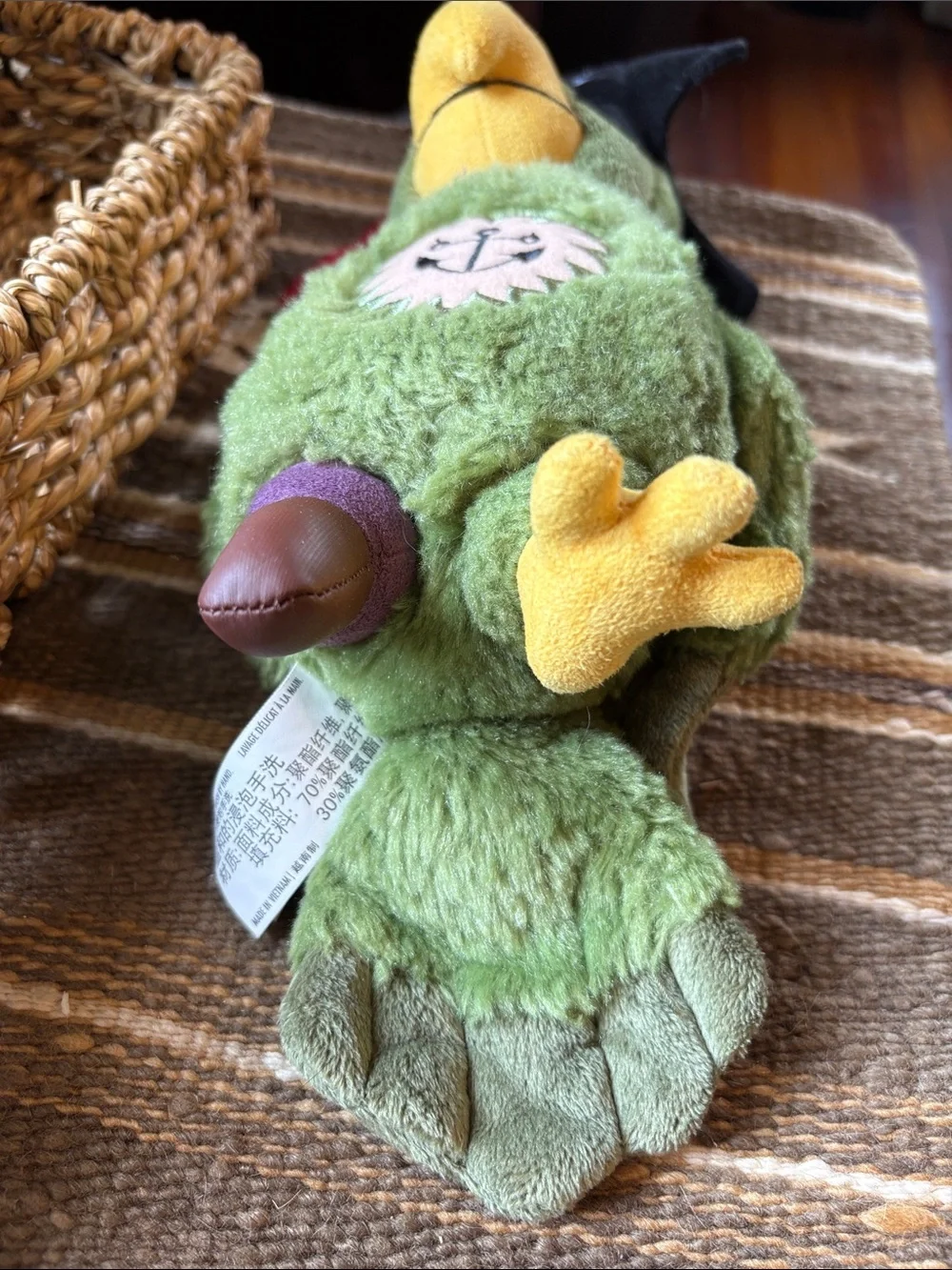 Disney Pirates of the Caribbean Peg Leg Pete Parrot Plush